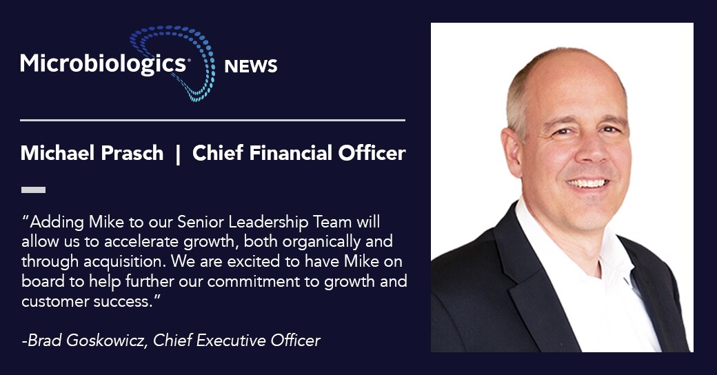 Mike Prasch as Chief Financial Officer